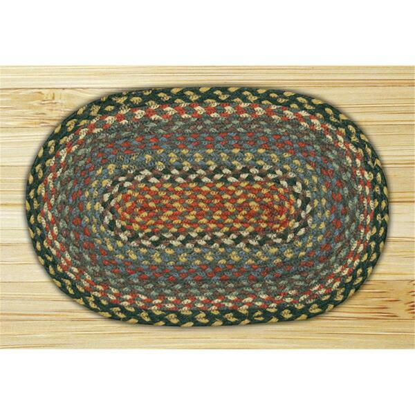 Capitol Earth Rugs Burgundy-Blue-Gray Round Swatch 46-043